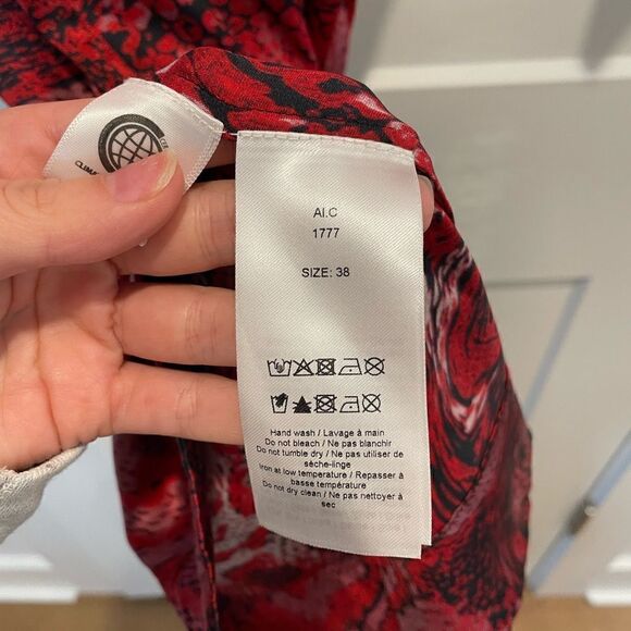 GANNI Snake-Print Silk-Blend Satin Midi Dress - Picture 9 of 10